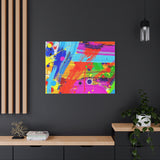 Abstract Color Splash Canvas Print — Vibrant Modern Wall Art