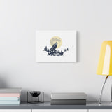 Howling Wolf Moon Matte Canvas Wall Art — Stretched 1.25"