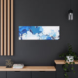 Abstract Blue Galaxy Canvas Print — Matte Stretched Wall Art