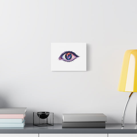 Cosmic Eye Canvas Print — Galaxy Eye Matte Stretched Wall Art