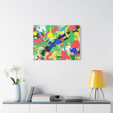 Abstract Color Splash Canvas Print — Vibrant Modern Wall Art