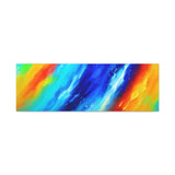 Abstract Rainbow Wave Matte Canvas Print — Vibrant Stretched Wall Art