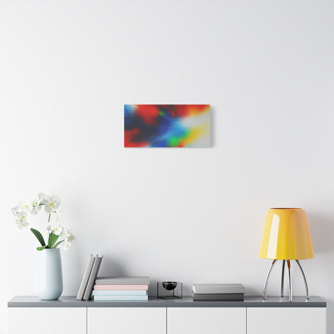 Abstract Color Burst Canvas Print — Vibrant Stretched Matte Wall Art