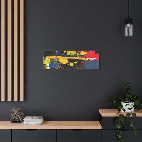 Abstract Color Splash Matte Canvas Print — Modern Stretched Wall Art