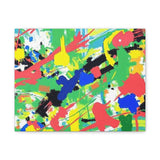 Abstract Color Splash Canvas Print — Vibrant Modern Wall Art