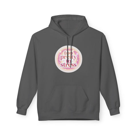 Pretty To Stress Hoodie — Pastel Aesthetic Comfort Pullover