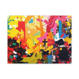 Abstract Color Splash Canvas Print - Vibrant Stretched Matte Wall Art