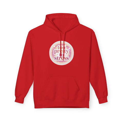 Pretty To Stress Hoodie — Pastel Aesthetic Comfort Pullover