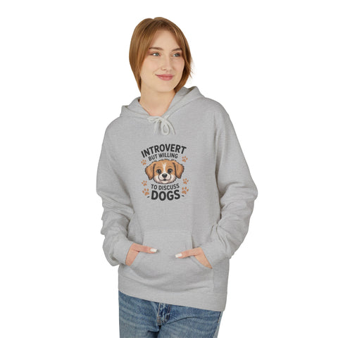 Introvert But Willing To Discuss Dogs Hoodie — Cute Dog Lover Pullover
