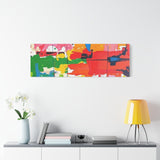 Abstract Color Splash Matte Canvas Print — Vibrant Modern Wall Art