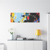 Abstract Color Splash Matte Canvas Print — Modern Stretched Wall Art