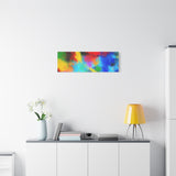 Abstract Color Burst Canvas Print — Vibrant Stretched Matte Wall Art