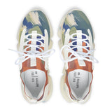 Mesh Sneakers — Colorful Abstract Athletic Shoes for Women
