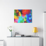 Abstract Color Burst Canvas Print — Vibrant Stretched Matte Wall Art
