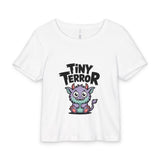 Tiny Terror Baby Tee — Cute Monster Organic Rib Infant Shirt