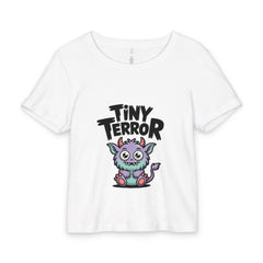 Tiny Terror Baby Tee — Cute Monster Organic Rib Infant Shirt