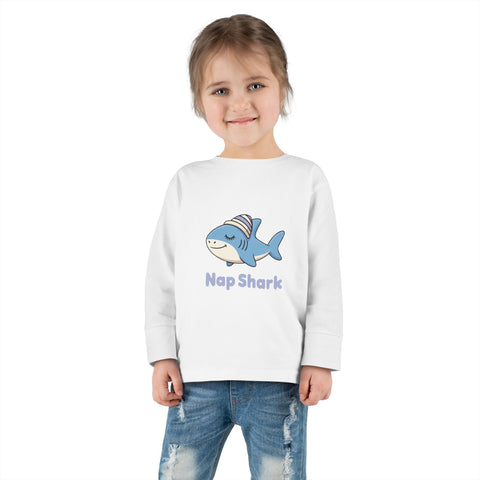 Nap Shark Toddler Long Sleeve Tee
