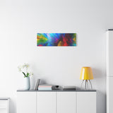 Abstract Color Explosion Matte Canvas Print