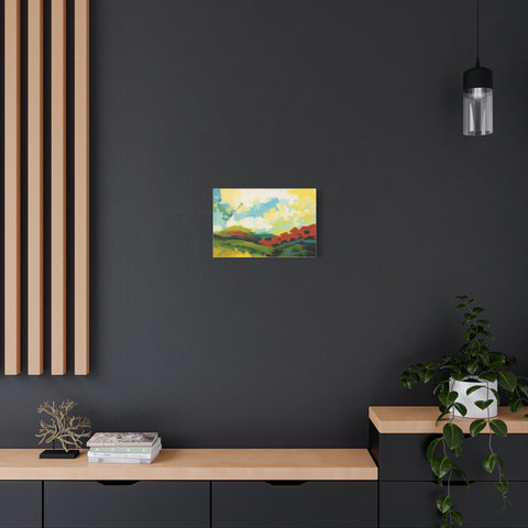 Abstract Colorful Landscape Canvas