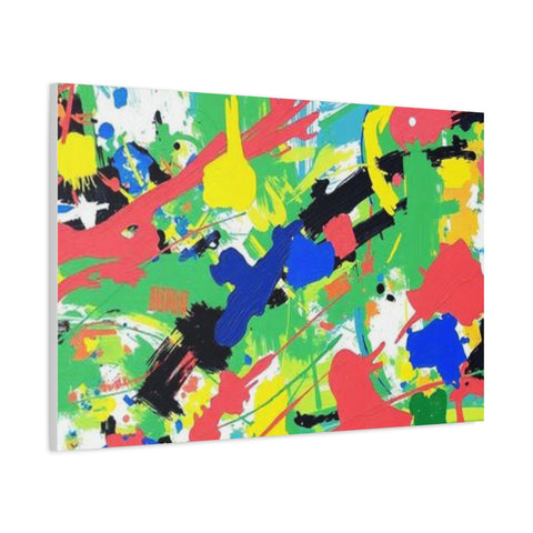 Abstract Color Splash Canvas Print — Vibrant Modern Wall Art