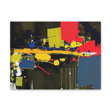 Abstract Color Splash Matte Canvas Print — Modern Stretched Wall Art