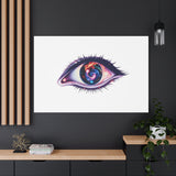 Cosmic Eye Canvas Print — Galaxy Eye Matte Stretched Wall Art