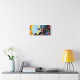 Abstract Color Splash Matte Canvas Print — Modern Stretched Wall Art