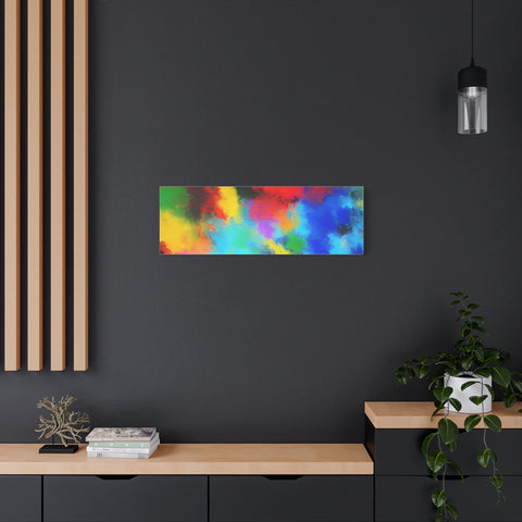 Abstract Color Burst Canvas Print — Vibrant Stretched Matte Wall Art