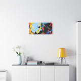 Abstract Color Splash Matte Canvas Print — Modern Stretched Wall Art