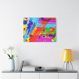 Abstract Color Splash Canvas Print — Vibrant Modern Wall Art