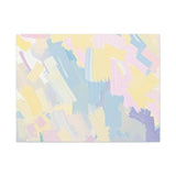 Pastel Abstract Brushstroke Canvas Wall Art