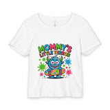 Baby Tee — "Mommy's Little Terror" Cute Monster Baby Shirt