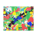 Abstract Color Splash Canvas Print — Vibrant Modern Wall Art