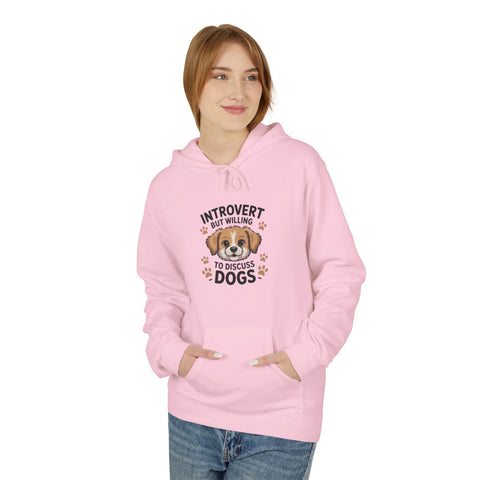 Introvert But Willing To Discuss Dogs Hoodie — Cute Dog Lover Pullover