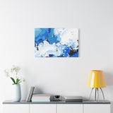 Abstract Blue Galaxy Canvas Print — Matte Stretched Wall Art