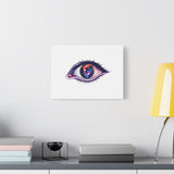 Cosmic Eye Canvas Print — Galaxy Eye Matte Stretched Wall Art