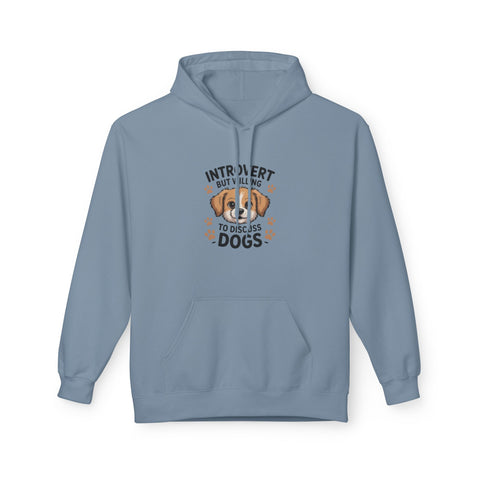 Introvert But Willing To Discuss Dogs Hoodie — Cute Dog Lover Pullover