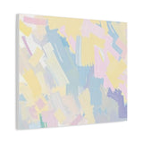 Pastel Abstract Brushstroke Canvas Wall Art