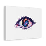 Cosmic Eye Canvas Print — Galaxy Eye Matte Stretched Wall Art