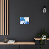 Abstract Blue Galaxy Canvas Print — Matte Stretched Wall Art
