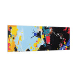 Abstract Color Splash Matte Canvas Print — Modern Stretched Wall Art