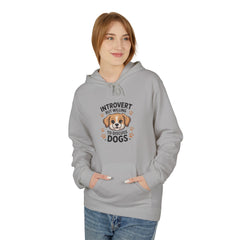 Introvert But Willing To Discuss Dogs Hoodie — Cute Dog Lover Pullover