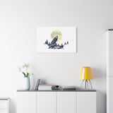 Howling Wolf Moon Matte Canvas Wall Art — Stretched 1.25"