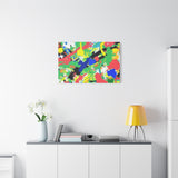 Abstract Color Splash Canvas Print — Vibrant Modern Wall Art