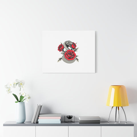 Matte Stretched Canvas - Snake Wall Art