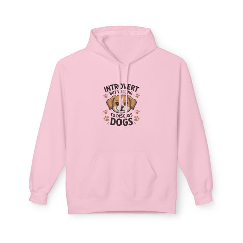 Introvert But Willing To Discuss Dogs Hoodie — Cute Dog Lover Pullover