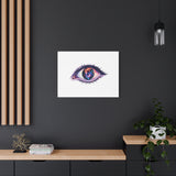 Cosmic Eye Canvas Print — Galaxy Eye Matte Stretched Wall Art