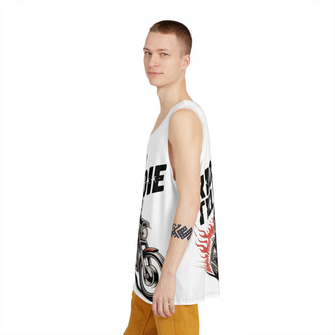 Ride Till Die Motorcycle Tank Top — Biker Skull Graphic Men’s Tank