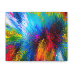 Abstract Color Explosion Matte Canvas Print