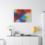 Abstract Color Burst Canvas Print — Vibrant Stretched Matte Wall Art